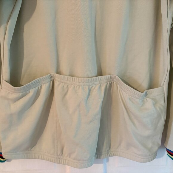 NWT Canari 1/4 Zip Pullover Sweater Jacket Men's Large Khaki Beige Cycling - Picture 7 of 8